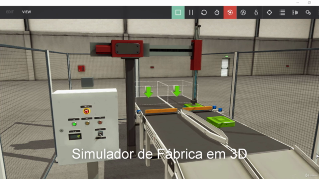 Automação Industrial em Ambiente Virtual – Screenshot 1