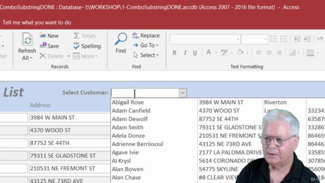 Workshop 7: Access VBA, Design and Advanced Methods – Screenshot 1
