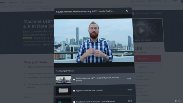 Machine Learning de A a la Z: R y Python para Data Science – Screenshot 1