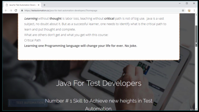 Learn Java Step by Step for Test Automation from ground-up. – Screenshot 1