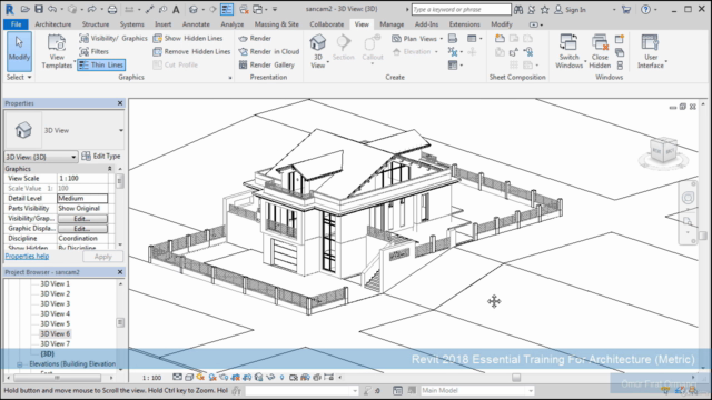 Part-2 Autodesk Revit 2018 Mimari Sıfırdan İleri Seviyeye – Screenshot 1