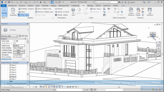 Part-2 Autodesk Revit 2018 Mimari Sıfırdan İleri Seviyeye – Screenshot 2