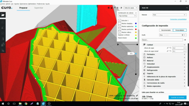Lamina mejor, Imprime Mejor con Cura Ultimaker – Screenshot 2