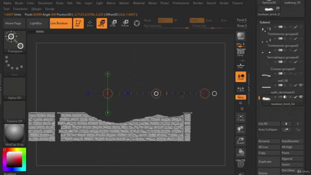 Sculpt a Complex Catacomb Environment Scene with ZBrush – Screenshot 4