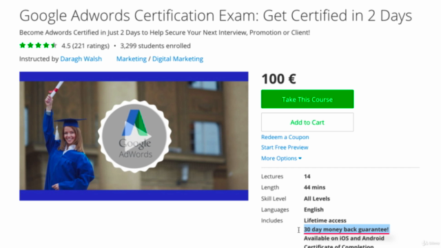 Google AdWords Certification - Become Certified & Earn More! – Screenshot 4