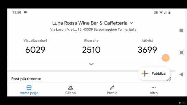Google My Business (Profilo Attività) per imprese locali – Screenshot 1