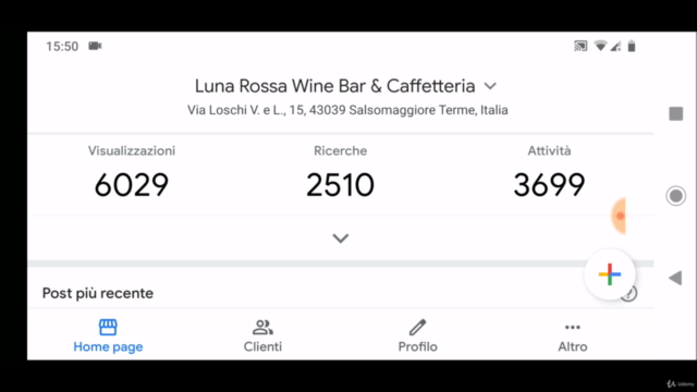 Google My Business (Profilo Attività) per imprese locali – Screenshot 2