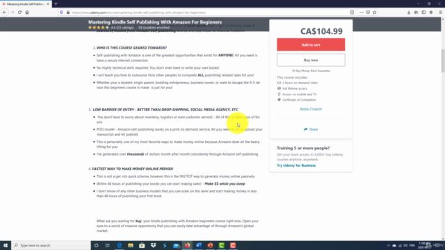 Mastering Kindle Self Publishing With Amazon For Beginners – Screenshot 3