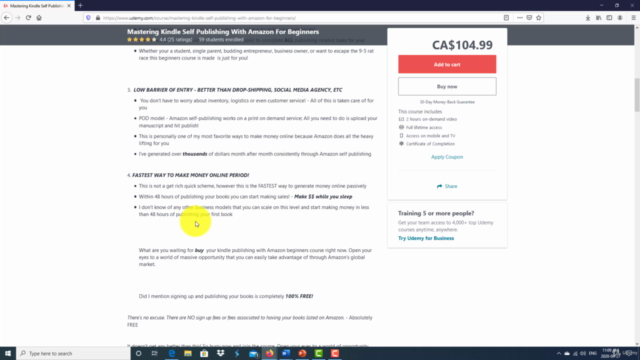 Mastering Kindle Self Publishing With Amazon For Beginners – Screenshot 4
