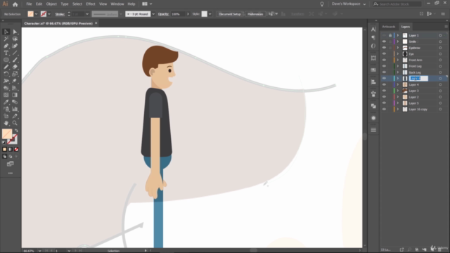 Learn Character Design, Rigging and Walk Cycle Animation – Screenshot 2
