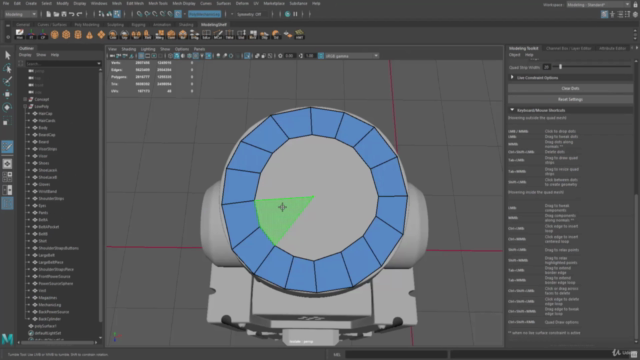 Maya ile Retopoloji Uygulama ve UV Açma Teknikleri – Screenshot 1