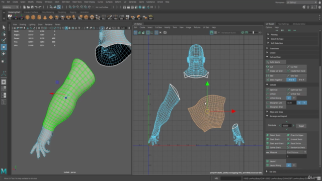 Maya ile Retopoloji Uygulama ve UV Açma Teknikleri – Screenshot 4