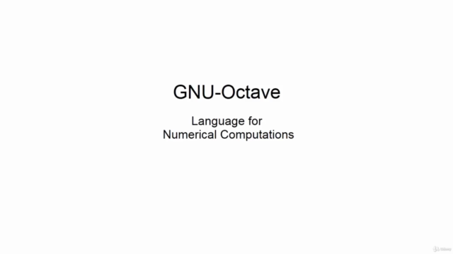 Octave for Data Scientists – Screenshot 1