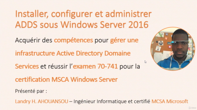 Administrer Active Directory sous Windows Server 2016 – Screenshot 1