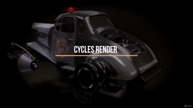 Creating a retro futuristic car in Blender – Screenshot 4