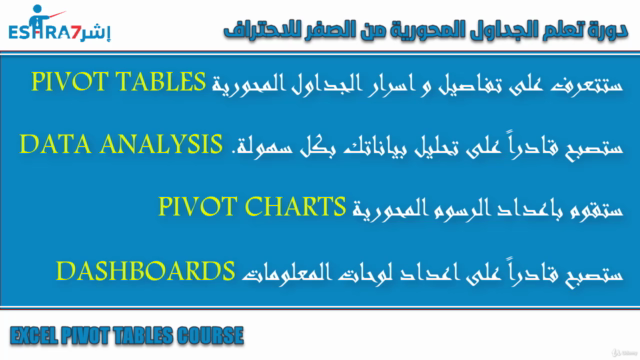 Excel Pivot Tables - الجداول المحورية في اكسل - Screenshot_03