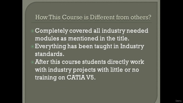 Complete Industry Oriented Program On CATIA V5 R20 – Screenshot 4