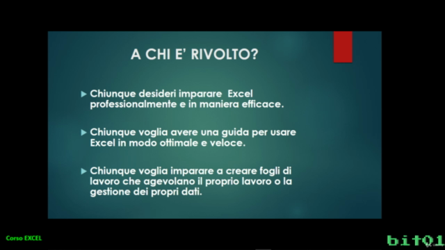 EXCEL - Corso pratico livello base, intermedio e avanzato. – Screenshot 4