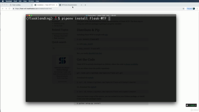 Flask Landing - Learn the Python Microframework – Screenshot 2