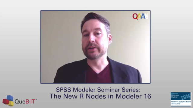 IBM SPSS Modeler: Modeler’s New R Nodes - Screenshot_01