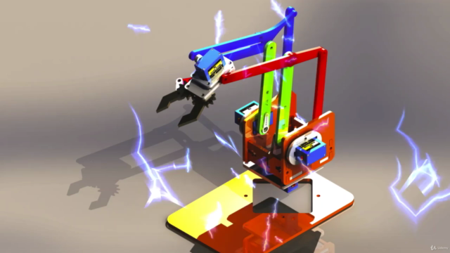 Brazo robotico con SolidWroks, diseño y construcción fácil – Screenshot 3