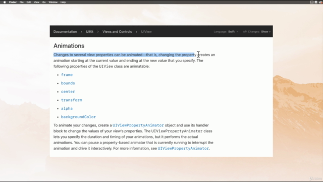 The iOS Development Animations Course - Swift 5 & Xcode 10 – Screenshot 1