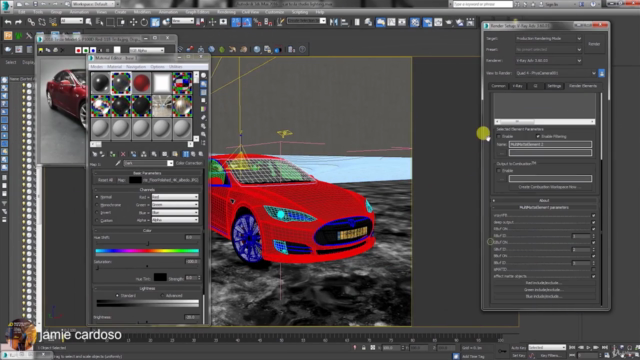 3ds Max + VRay : Automotive Studio Lights – Screenshot 3