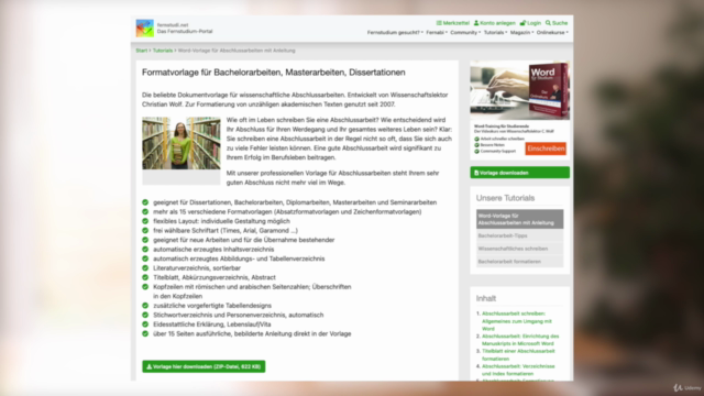 Microsoft Word für Uni, Abschlussarbeiten & Beruf – Screenshot 1