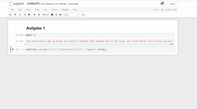 Reguläre Ausdrücke (Regular Expressions) in Python – Screenshot 3