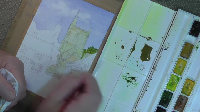 Paint Castle Combe in Watercolor | Learn Watercolor Skills – Screenshot 2