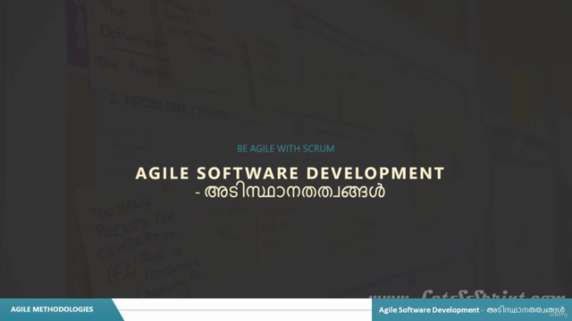 AGILE SOFTWARE DEVELOPMENT - അടിസ്ഥാനതത്വങ്ങൾ, In Malayalam – Screenshot 1