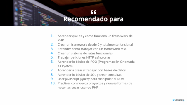 Crea tu propio framework profesional MVC con PHP POO MySQL – Screenshot 1