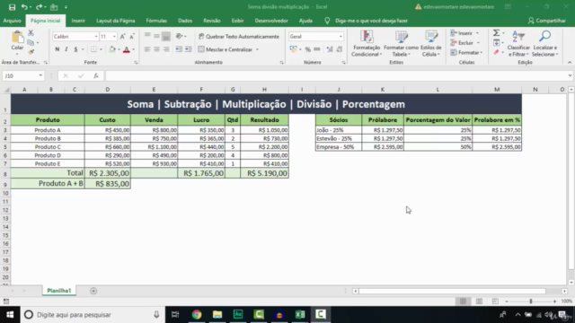 Excel Para Negócios. Crie planilhas profissionais na prática – Screenshot 1