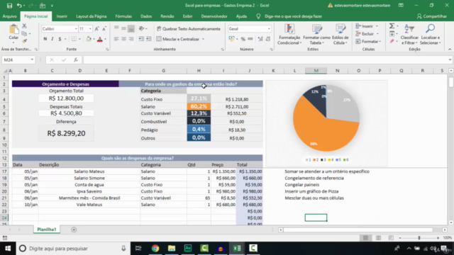 Excel Para Negócios. Crie planilhas profissionais na prática – Screenshot 3