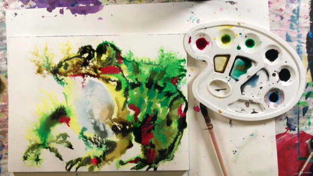 AQUA INK.Teil 1 Faszination flüssige Aquarell Farben. – Screenshot 1