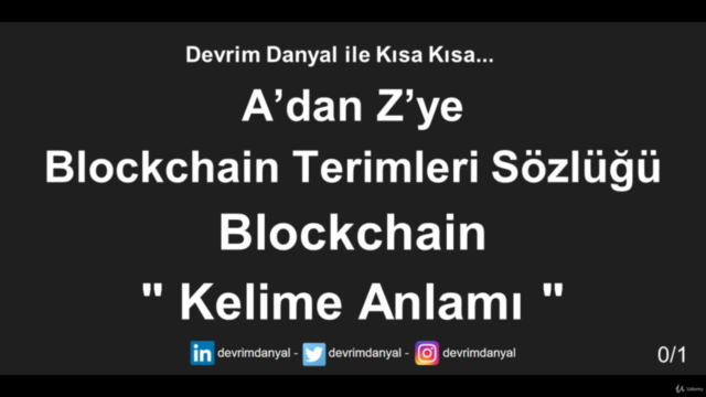 Devrim Danyal ile Kısa Kısa Blockchain Bitcoin Kriptopara – Screenshot 1