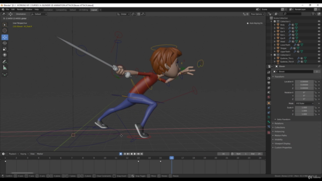 Blender 2.8 Animação 3D para Jogos + 12 Princípios Disney – Screenshot 3