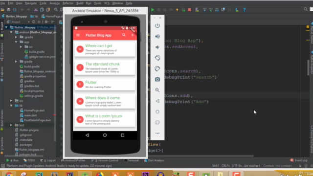 Flutter Blog app Using Firestore Build ios & Android App - Screenshot_01