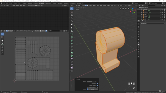 Blender 2.8 Game Character Creation – Screenshot 1