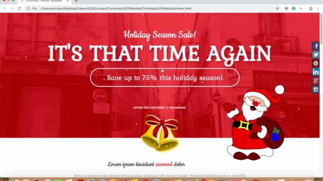 Make A Responsive Website Project #2: HTML, CSS & Javascript – Screenshot 1