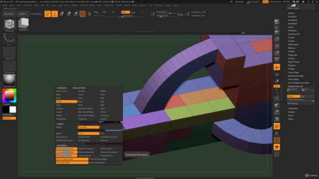 Curso de ZBrush - Introdução ao ZModeler – Screenshot 3