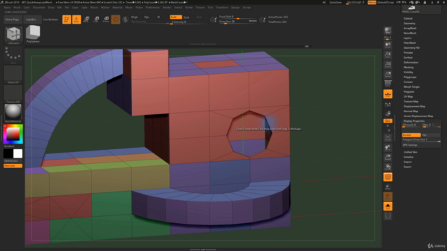 Curso de ZBrush - Introdução ao ZModeler – Screenshot 4