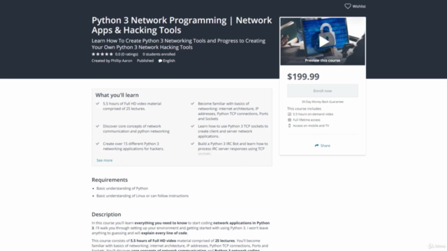 Python Network Programming | Network Apps & Hacking Tools – Screenshot 1
