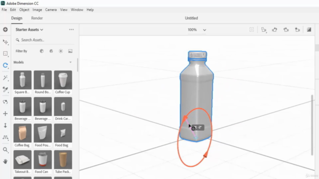 Adobe Dimension CC: Create Awesome 3D Models – Screenshot 1