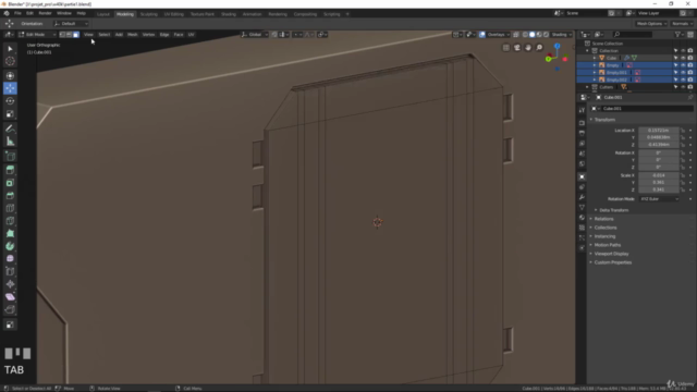 Blender 2.8 : Modélisation hardsurface – Screenshot 1
