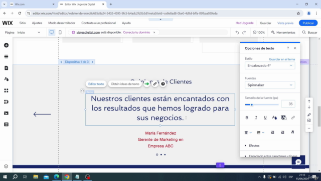 Curso de Wix 2025: Cómo Crear una Página Web Desde Cero – Screenshot 1