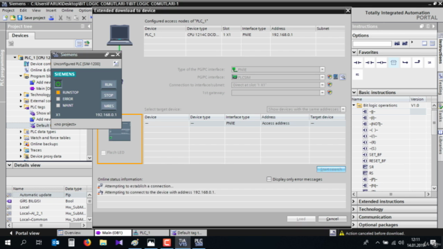 PLC EĞİTİMİ ( GERÇEK PLC OLMADAN SİMİLASYON İLE) VE UYGULAMA – Screenshot 3