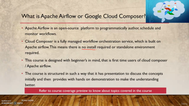 Apache Airflow using Google Cloud Composer: Introduction – Screenshot 2