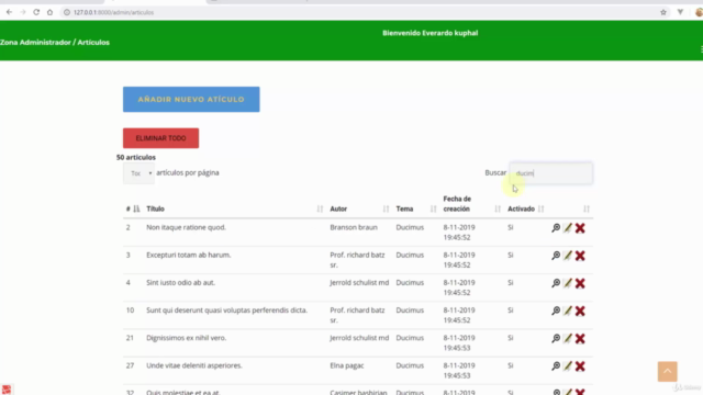 Curso de Laravel con TDD : "Crea tu blog con PHP y jQuery" – Screenshot 3