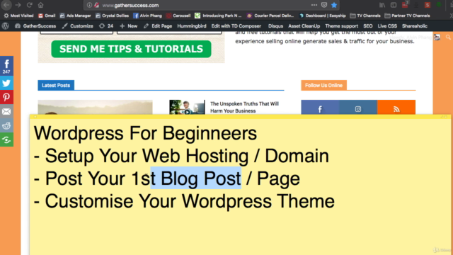 Wordpress For Beginners - Create A Pro Site Fast and Easy – Screenshot 2